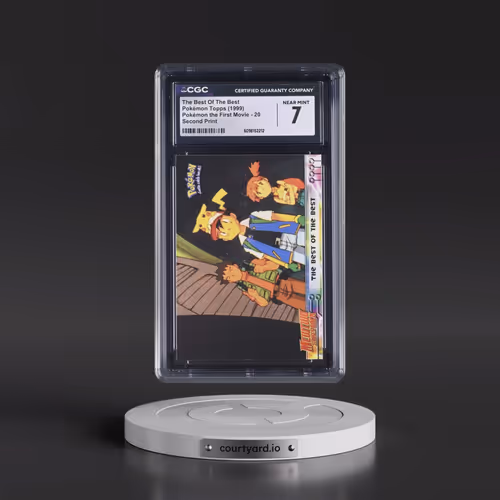 1999 Pokémon the First Movie #20 The Best Of The Best - Second Print (Black Topps Logo) (CGC 7 NM)