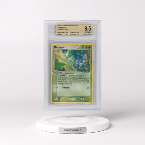 2004 Pokémon EX FireRed and LeafGreen Reverse Foil #39 Metapod U (BGS 9.5 GEM MINT)