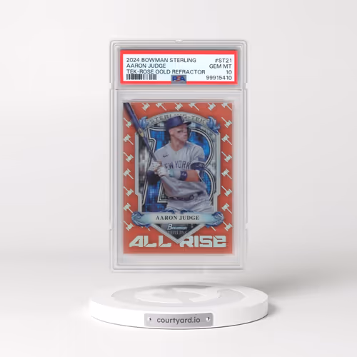 2024 Bowman Sterling Sterling Tek #ST21 Aaron Judge - Rose Gold Refractor (PSA 10 GEM MINT)