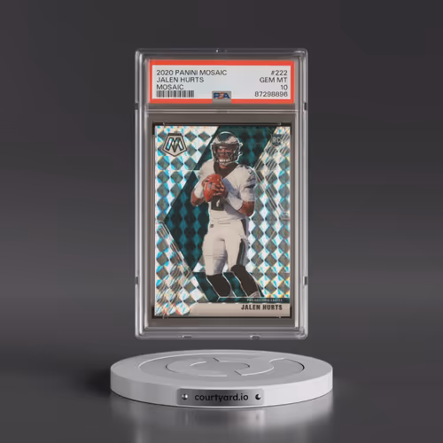 2020 Panini Mosaic #222 Jalen Hurts - Mosaic (PSA 10 GEM MINT)