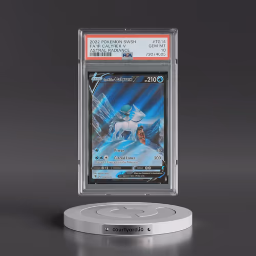 2022 Pokémon Sword & Shield Astral Radiance #TG14 Ice Rider Calyrex V - Holo Full Art (PSA 10 GEM MI