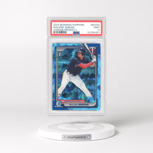 2024 Bowman Sapphire Edition Chrome Prospects #BCP43 Walker Jenkins (PSA 9 MINT)