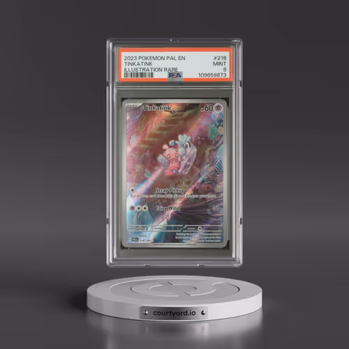2023 Pokémon Pal EN-Paldea Evolved #216 Tinkatink - Illustration Rare (PSA 9 MINT)