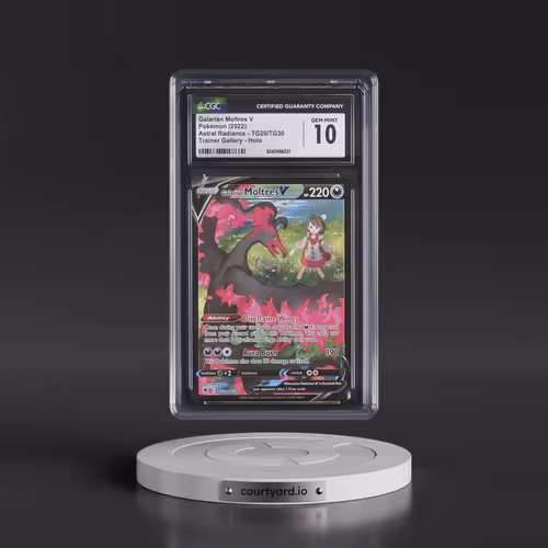 Astral Radiance #TG20/TG30 Galarian Moltres V - Trainer Gallery Holo (CGC 10 GEM MINT)