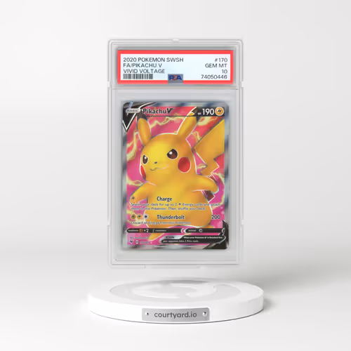 2020 Pokémon Sword & Shield Vivid Voltage #170 Pikachu V - Holo Full Art (PSA 10 GEM MINT)
