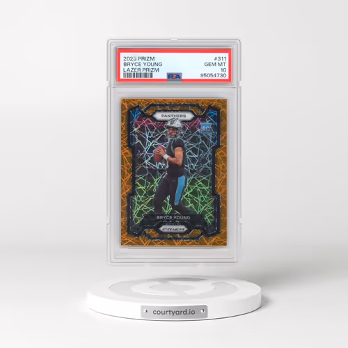 2023 Panini Prizm #311 Bryce Young - Lazer Prizm (PSA 10 GEM MINT)