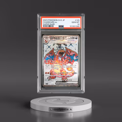 2023 Pokémon SV3-Ruler of the Black Flame #125 Charizard EX - Holo Super Rare (PSA 10 GEM MINT)