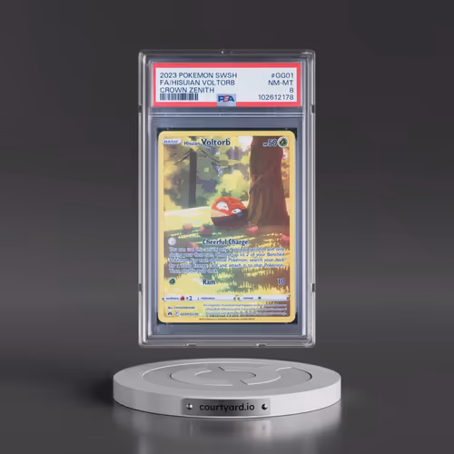 2023 Pokémon Sword and Shield Crown Zenith #GG01 Hisuian Voltorb - Full Art (PSA 8 NM-MT)