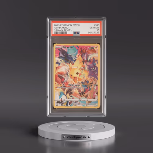 2023 Pokémon Sword and Shield Crown Zenith #160 Pikachu - Full Art (PSA 10 GEM MINT)