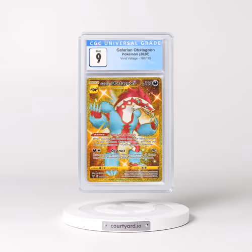 2020 Vivid Voltage #198/185 Galarian Obstagoon - Secret Rare Holo (CGC 9 MINT)