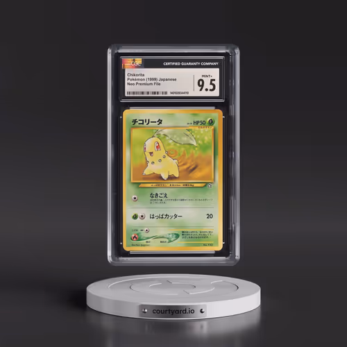 1999 Neo Premium File Chikorita - No Rarity (CGC 9.5 MINT+)