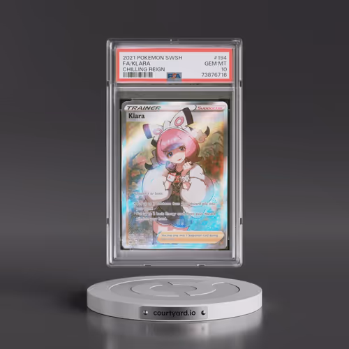 2021 Pokémon Sword & Shield Chilling Reign #194 Klara - Full Art (PSA 10 GEM MINT)