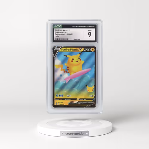 2021 Celebrations #008/025 Surfing Pikachu V - Holo (CGC 9 MINT)