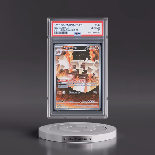 2025 Pokémon Meg EN-Mega Evolution #147 Garganacl - Illustration Rare (PSA 10 GEM MINT)
