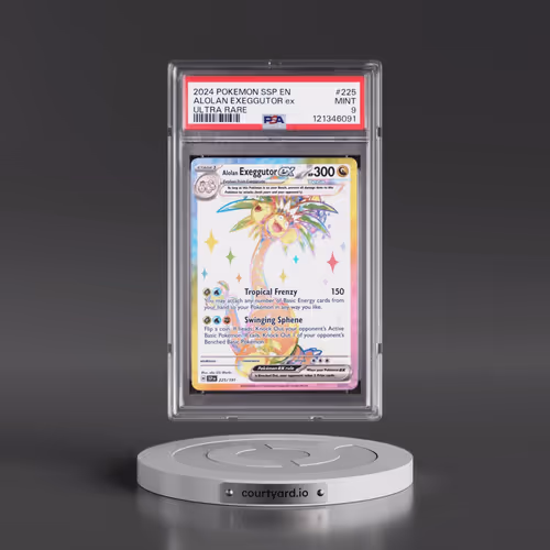 2024 Pokémon Ssp EN-Surging Sparks #225 Alolan Exeggutor EX - Holo Ultra Rare (PSA 9 MINT)