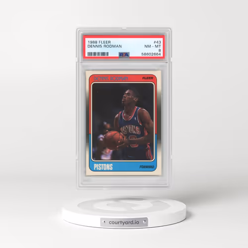 1988 Fleer #43 Dennis Rodman (PSA 8 NM-MT)
