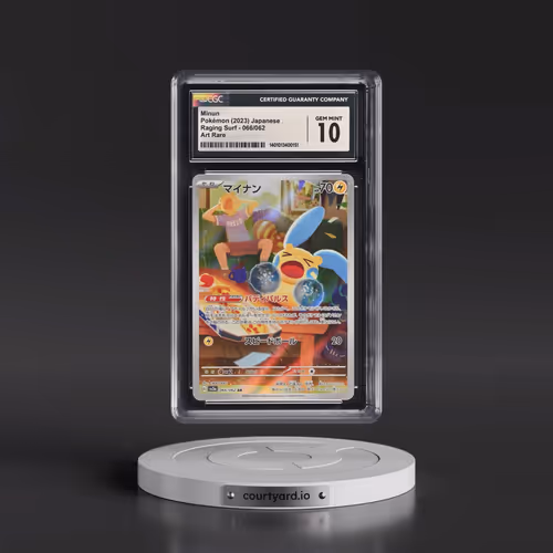 2023 Pokémon Sv3a-Raging Surf #066 Minun - Art Rare (CGC 10 GEM MINT)