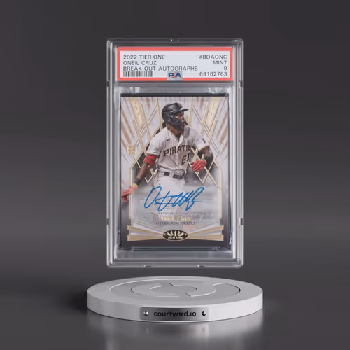 2022 Topps Tier One Break Out Autographs #BOAONC Oneil Cruz (PSA 9 MINT)