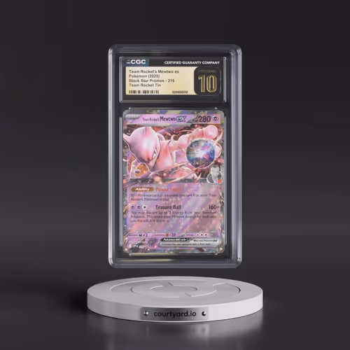2023 Black Star Promos - Scarlet & Violet SVP EN #216 Team Rocket's Mewtwo ex - Team Rocket Tin (Hol
