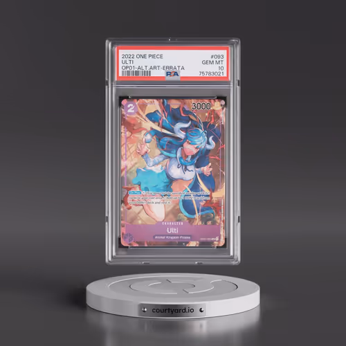 2022 One Piece OP01-Romance Dawn #093 Ulti - Alternate Art-Errata (PSA 10 GEM MINT)
