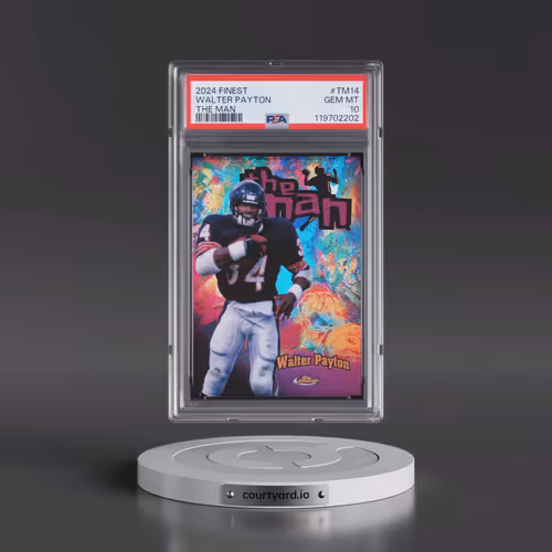 2024 Topps Finest the Man #TM14 Walter Payton (PSA 10 GEM MINT)