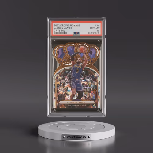 2022 Panini Crown Royale #44 LeBron James - Crystal (PSA 10 GEM MINT)