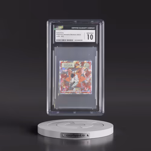 2022 Pokémon Horizons Stickers (2023 Lotte) - Japanese #22 Volcarona - (Blue to red logo BR, Split c