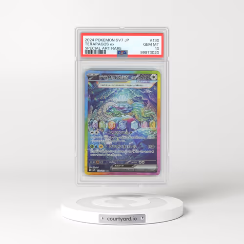 2024 Pokémon SV7-Stellar Miracle #130 Terapagos EX - Holo Special Art Rare (PSA 10 GEM MINT)