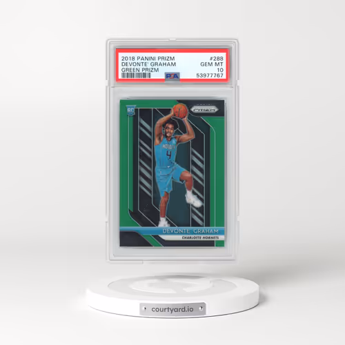 2018 Panini Prizm #288 Devonte' Graham - Green Prizm (PSA 10 GEM MINT)