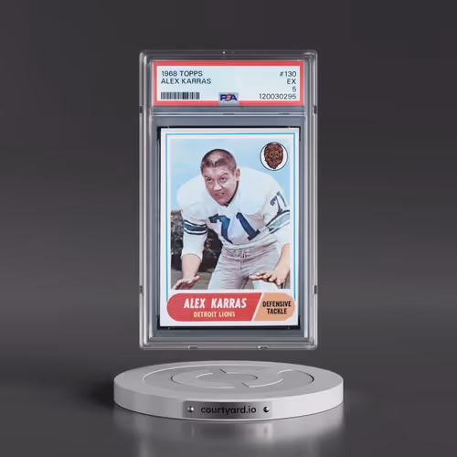 1968 Topps #130 Alex Karras (PSA 5 EX)