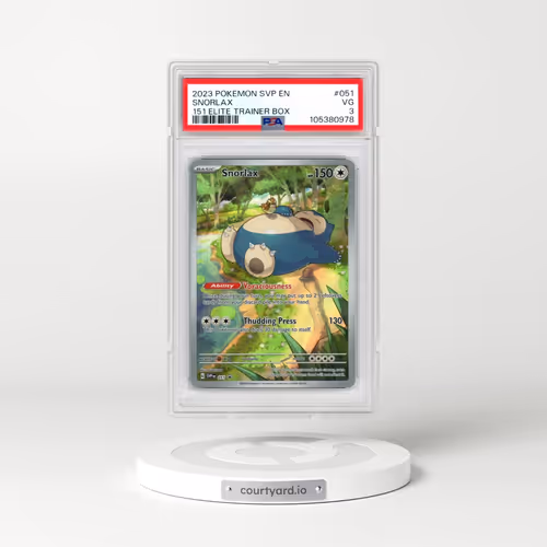 2023 Pokémon Svp EN-SV Black Star Promo #051 Snorlax - 151 Elite Trainer Box (PSA 3 VG)