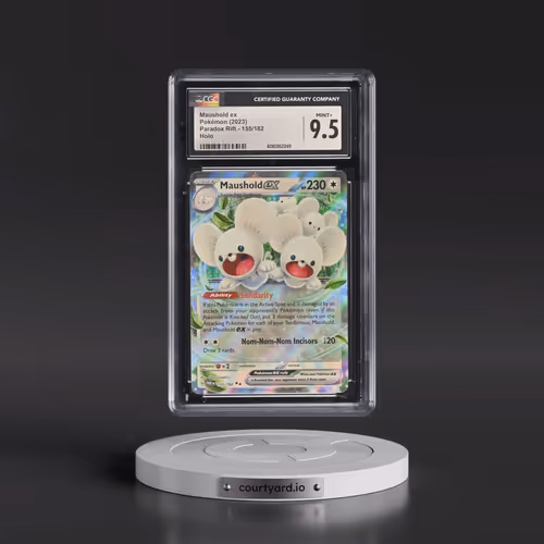 2023 Pokémon Par EN-Paradox Rift #155 Maushold EX - Holo (CGC 9.5 MINT+)