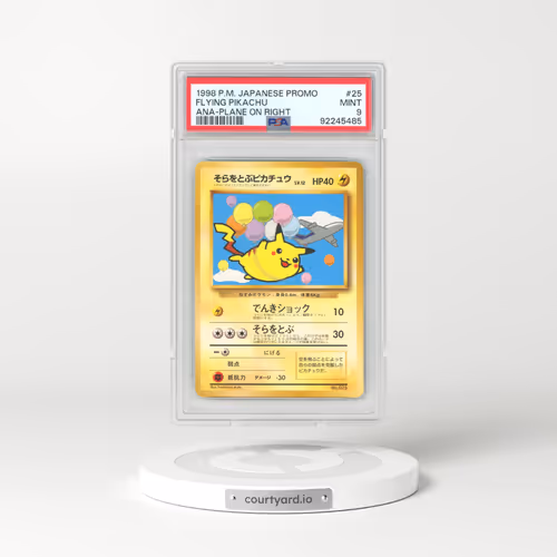 1998 Pokémon Ana Airways #25 Flying Pikachu - Ana-Plane on Right (PSA 9 MINT)