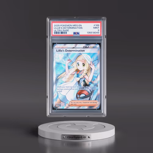 2025 Pokémon Meg EN-Mega Evolution #169 Lillie's Determination - Ultra Rare (PSA 9 MINT)