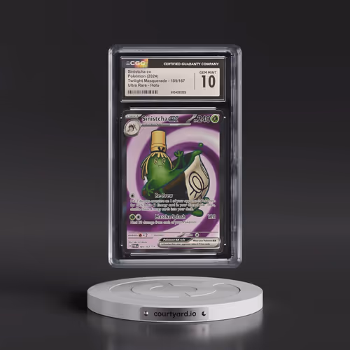 2024 Pokémon Twm EN-Twilight Masquerade #189 Sinistcha EX - Holo Ultra Rare (CGC 10 GEM MINT)