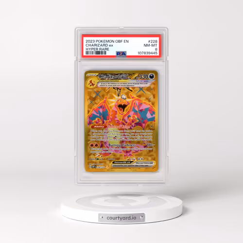2023 Pokémon Obf EN-Obsidian Flames #228 Charizard EX - Holo Hyper Rare (PSA 8 NM-MT)