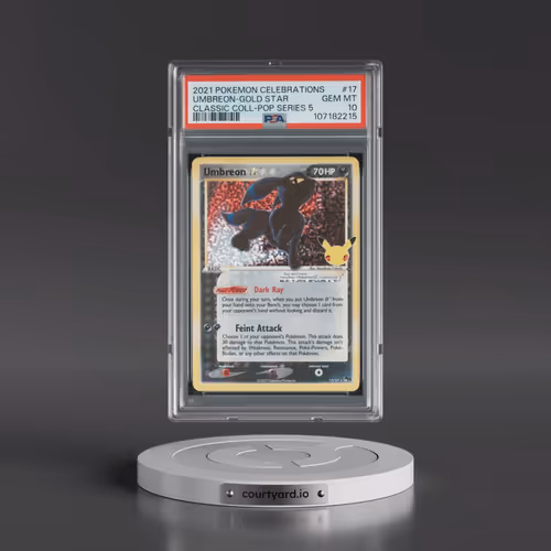 2021 Pokémon Celebrations Classic Collection #17 Umbreon-Gold Star (PSA 10 GEM MINT)
