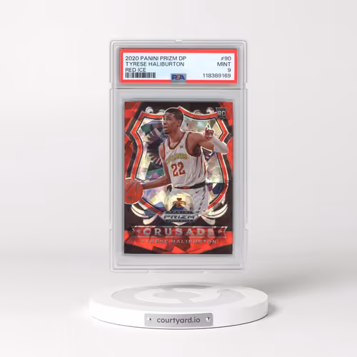 2020 Panini Prizm Draft Picks #90 Tyrese Haliburton - Red Ice (PSA 9 MINT)