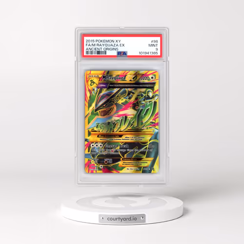 2015 Pokémon XY Ancient Origins #98 M Rayquaza EX - Holo Full Art (PSA 9 MINT)