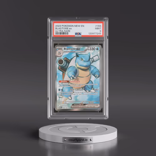 2023 Pokémon Mew EN-151 #184 Blastoise EX - Holo Ultra Rare (PSA 9 MINT)