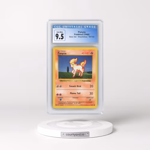 1999 Base Set #60/102 Ponyta - Shadowless Shadowless (CGC 10 GEM MINT)