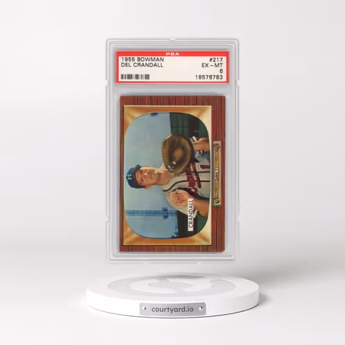 1955 Bowman #217 Del Crandall (PSA 6 EX-MT)