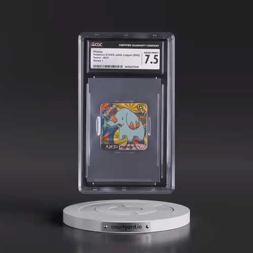 2002 Pokémon STAKS Johto League (Panini 2002) - English #231 Phanpy - Series 1 (CGC 7.5 NM+)