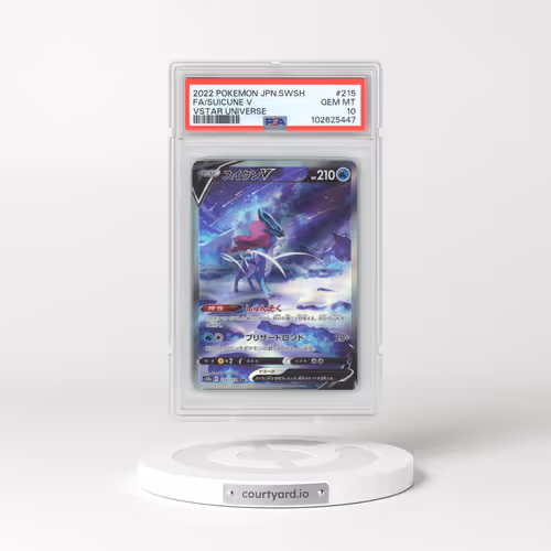 2022 Pokémon Sword & Shield Vstar Universe #215 Suicune V - Holo Full Art (PSA 10 GEM MINT)