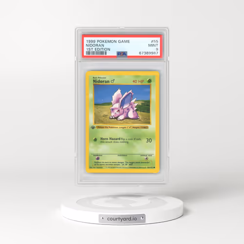 1999 Pokémon Game #55 Nidoran - 1st Edition (PSA 9 MINT)
