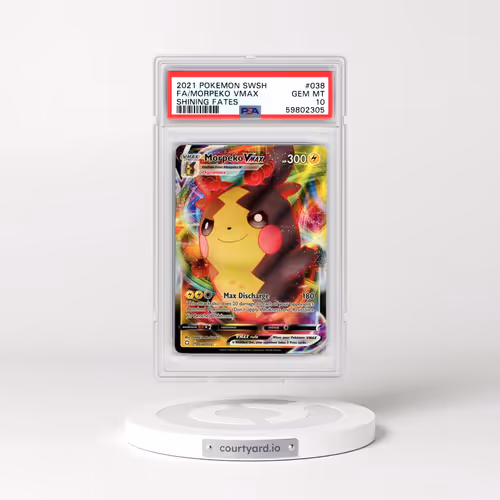 2021 Pokémon Sword & Shield Shining Fates #038 Morpeko Vmax - Full Art (PSA 10 GEM MINT)