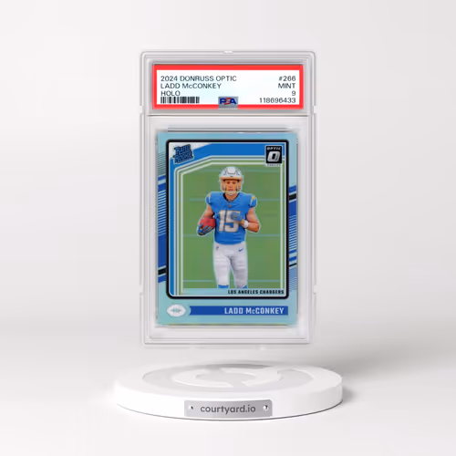 2024 Panini Donruss Optic #266 Ladd McConkey - Holo (PSA 9 MINT)