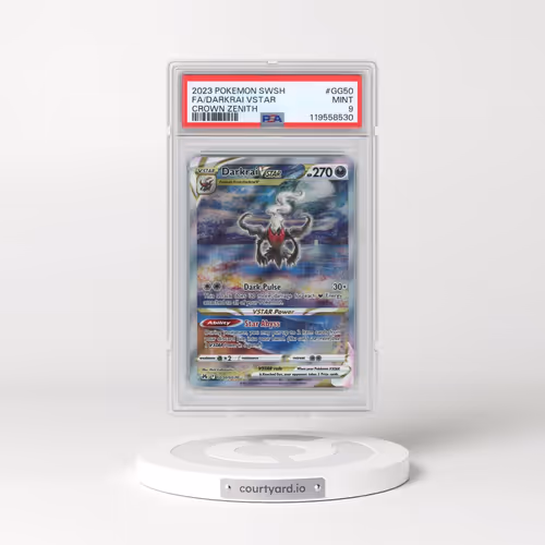 2023 Pokémon Sword and Shield Crown Zenith #GG50 Darkrai Vstar - Full Art (PSA 9 MINT)