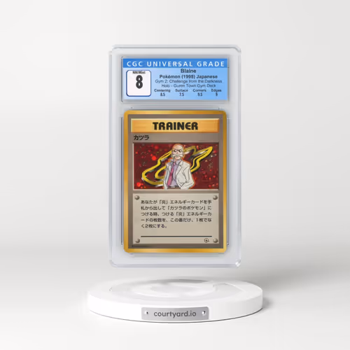 1999 Gym 2: Challenge from the Darkness Blaine - (No Rarity) Guren Town Gym Deck Holo (CGC 8 NM-MT)