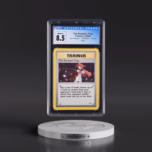 2000 Gym Heroes #19/132 The Rocket's Trap - 1st Edition Holo (CGC 8.5 NM-MT+)